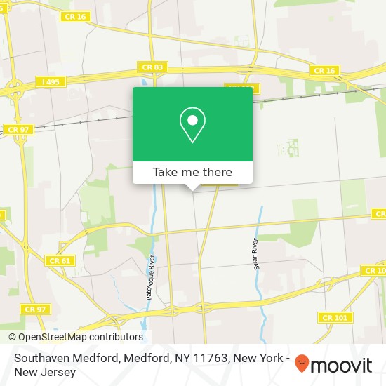 Mapa de Southaven Medford, Medford, NY 11763
