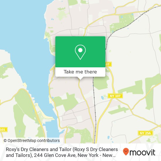 Mapa de Roxy's Dry Cleaners and Tailor (Roxy S Dry Cleaners and Tailors), 244 Glen Cove Ave