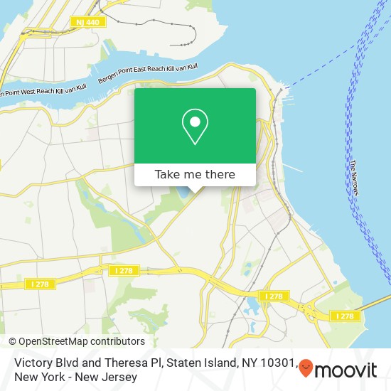 Victory Blvd and Theresa Pl, Staten Island, NY 10301 map