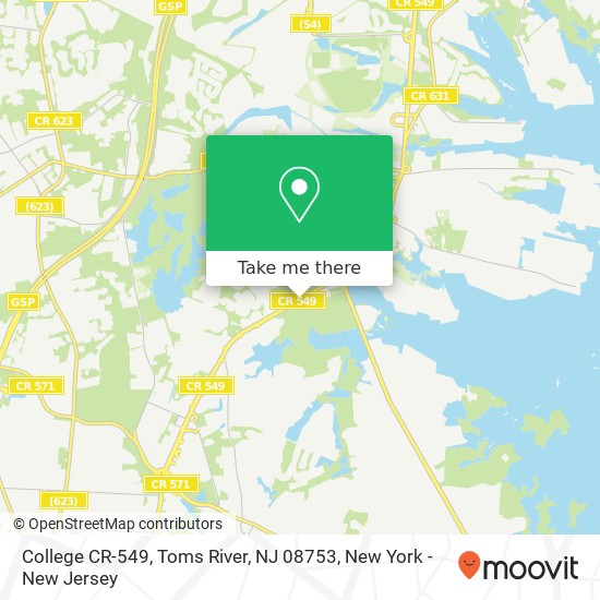 College CR-549, Toms River, NJ 08753 map