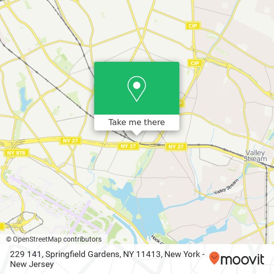 Mapa de 229 141, Springfield Gardens, NY 11413