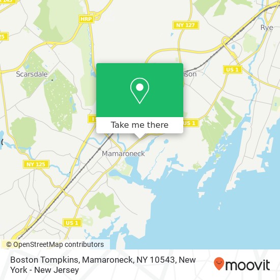 Boston Tompkins, Mamaroneck, NY 10543 map