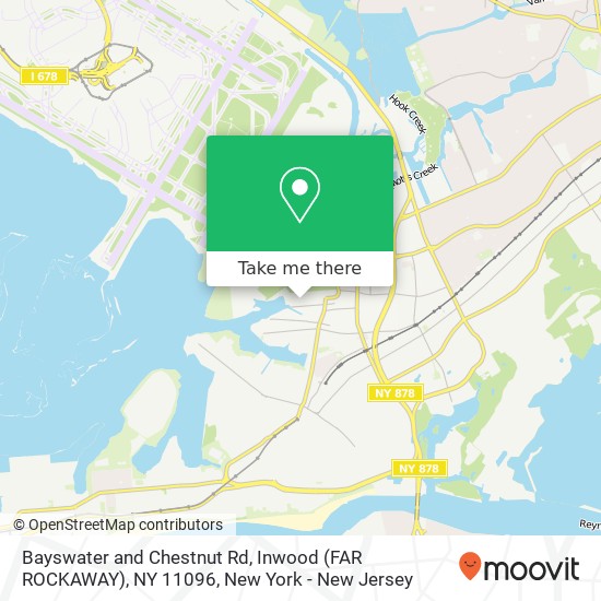Bayswater and Chestnut Rd, Inwood (FAR ROCKAWAY), NY 11096 map