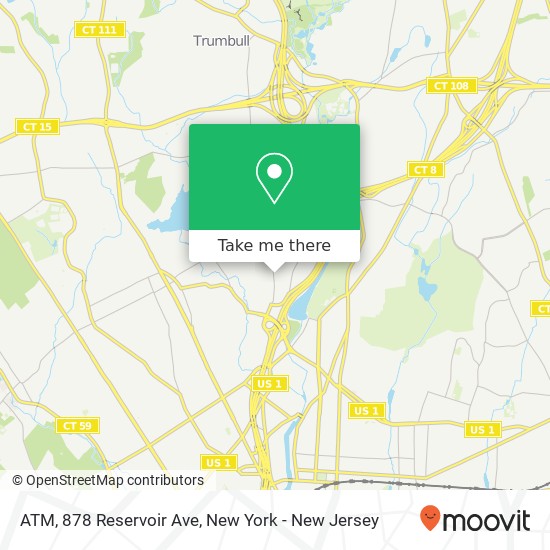 Mapa de ATM, 878 Reservoir Ave