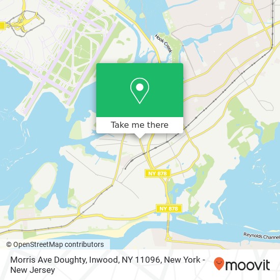 Mapa de Morris Ave Doughty, Inwood, NY 11096