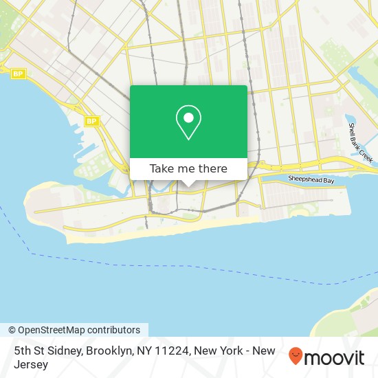 5th St Sidney, Brooklyn, NY 11224 map