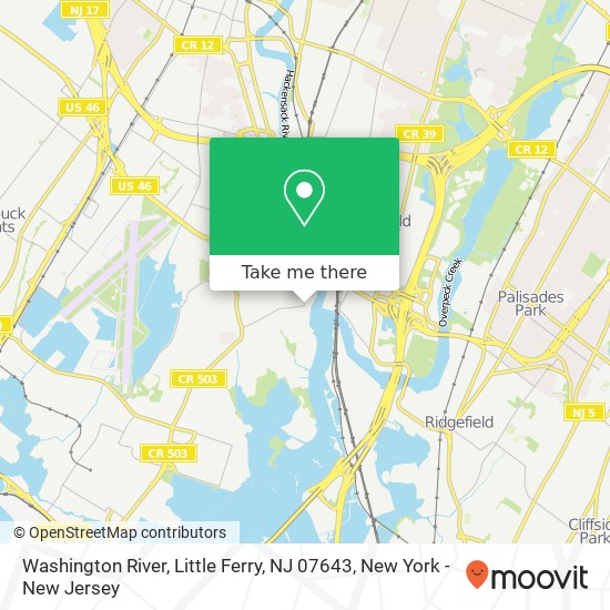 Washington River, Little Ferry, NJ 07643 map