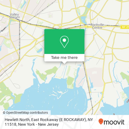 Hewlett North, East Rockaway (E ROCKAWAY), NY 11518 map