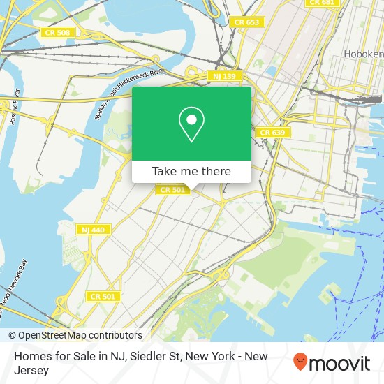 Homes for Sale in NJ, Siedler St map