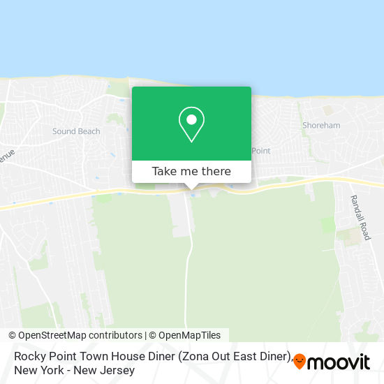 Rocky Point Town House Diner (Zona Out East Diner) map