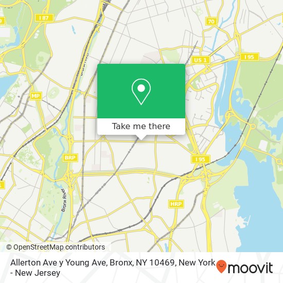 Allerton Ave y Young Ave, Bronx, NY 10469 map