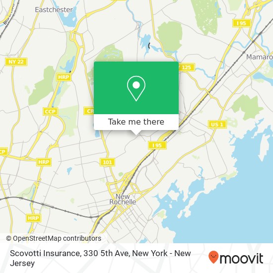 Mapa de Scovotti Insurance, 330 5th Ave