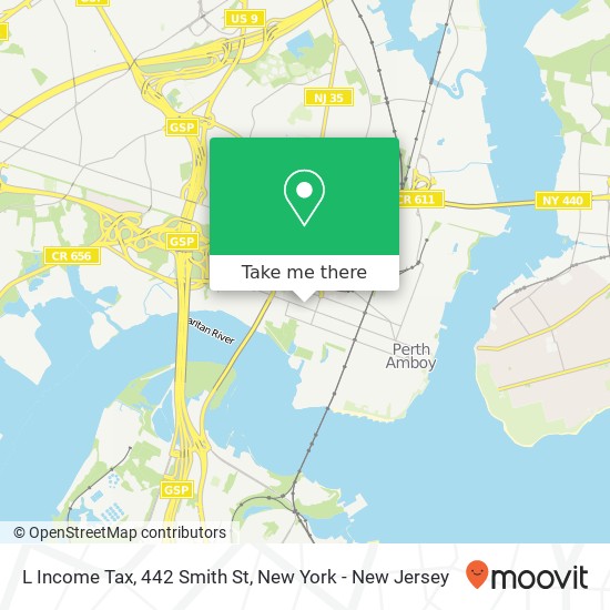 Mapa de L Income Tax, 442 Smith St