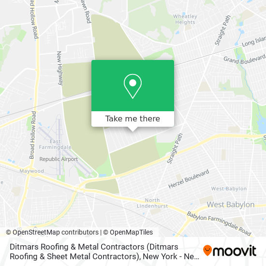 Ditmars Roofing & Metal Contractors map