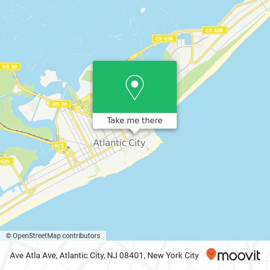 Ave Atla Ave, Atlantic City, NJ 08401 map