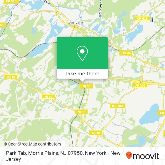 Mapa de Park Tab, Morris Plains, NJ 07950