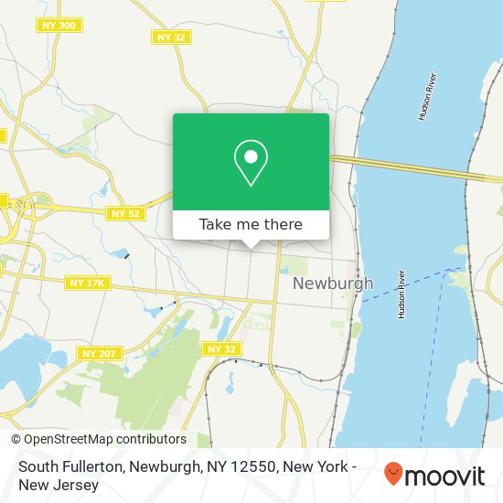 Mapa de South Fullerton, Newburgh, NY 12550