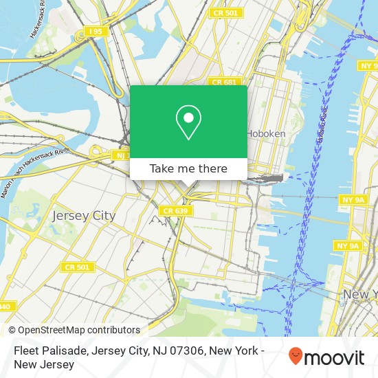Mapa de Fleet Palisade, Jersey City, NJ 07306