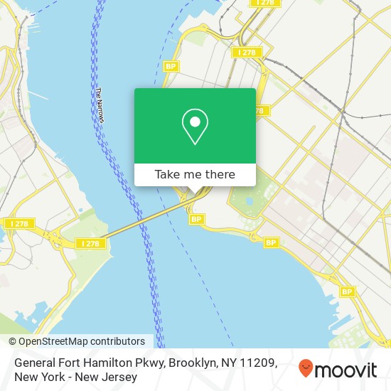 Mapa de General Fort Hamilton Pkwy, Brooklyn, NY 11209