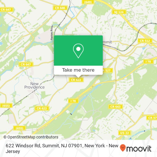 622 Windsor Rd, Summit, NJ 07901 map