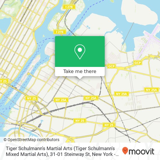 Mapa de Tiger Schulmann's Martial Arts (Tiger Schulmann's Mixed Martial Arts), 31-01 Steinway St