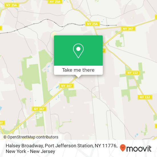 Mapa de Halsey Broadway, Port Jefferson Station, NY 11776
