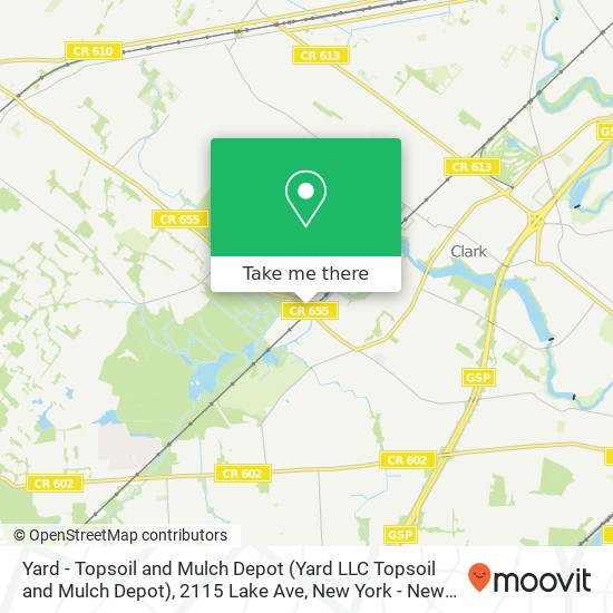 Mapa de Yard - Topsoil and Mulch Depot (Yard LLC Topsoil and Mulch Depot), 2115 Lake Ave