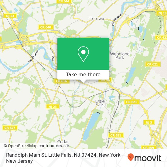Mapa de Randolph Main St, Little Falls, NJ 07424