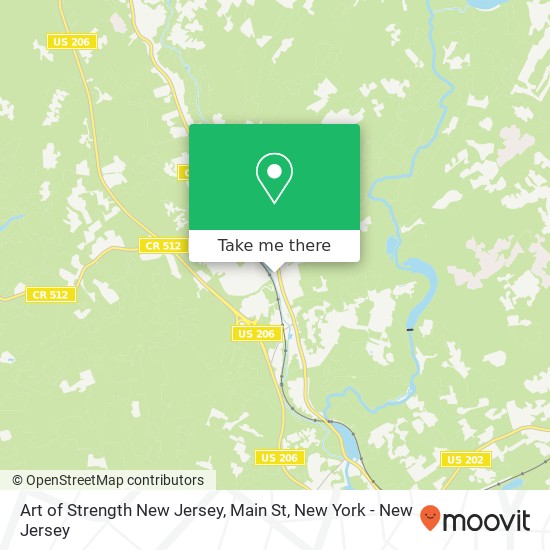 Mapa de Art of Strength New Jersey, Main St