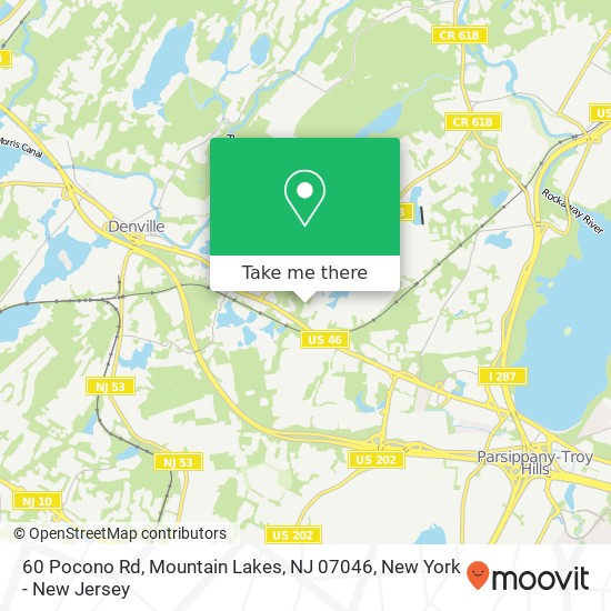 60 Pocono Rd, Mountain Lakes, NJ 07046 map