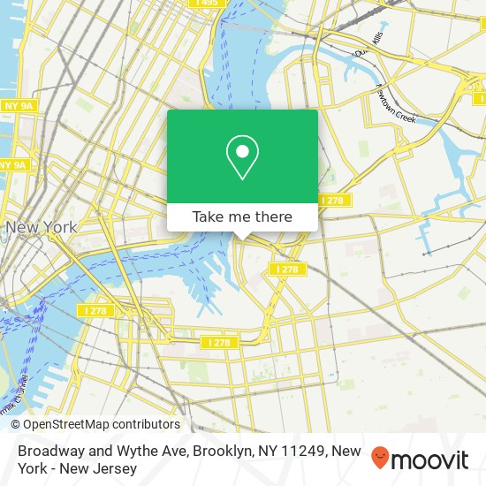 Mapa de Broadway and Wythe Ave, Brooklyn, NY 11249