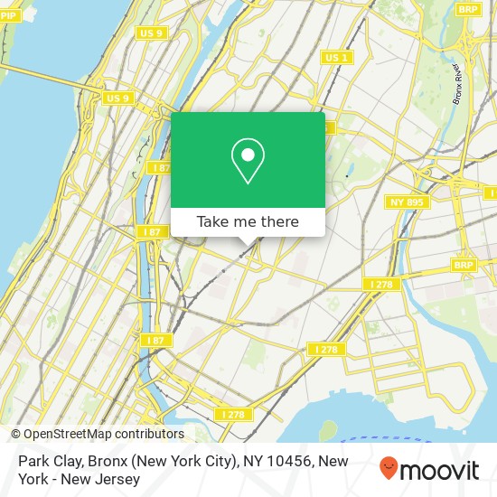 Park Clay, Bronx (New York City), NY 10456 map