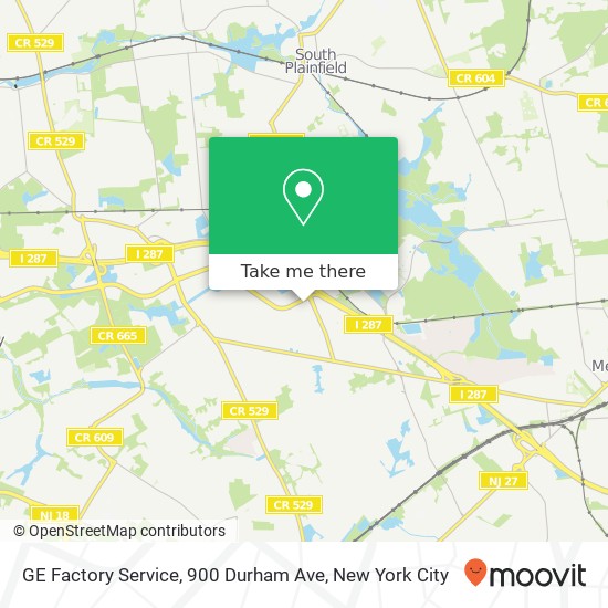 Mapa de GE Factory Service, 900 Durham Ave