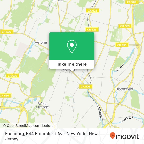 Mapa de Faubourg, 544 Bloomfield Ave