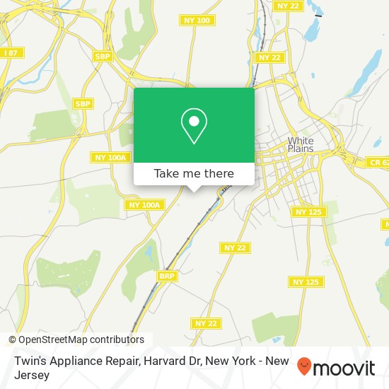 Mapa de Twin's Appliance Repair, Harvard Dr