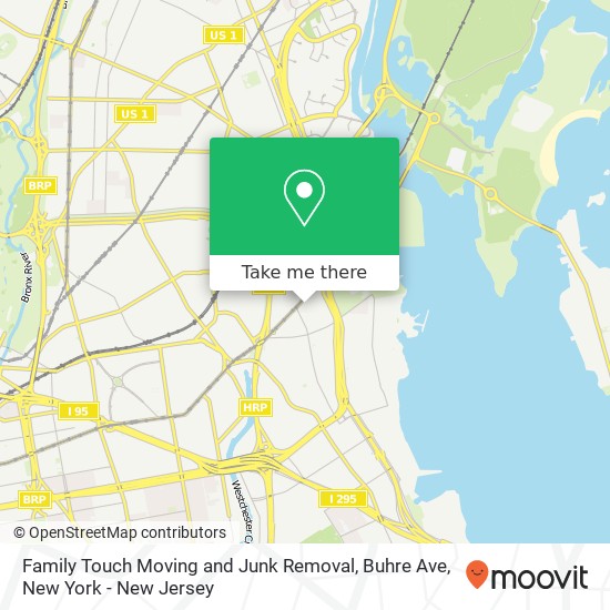 Family Touch Moving and Junk Removal, Buhre Ave map