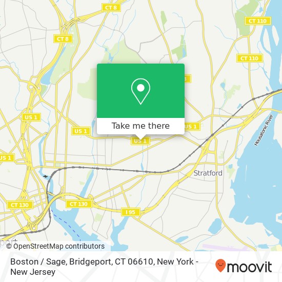 Boston / Sage, Bridgeport, CT 06610 map