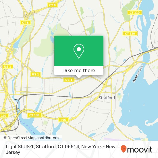 Mapa de Light St US-1, Stratford, CT 06614