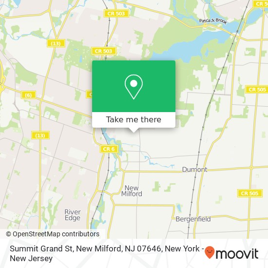 Summit Grand St, New Milford, NJ 07646 map
