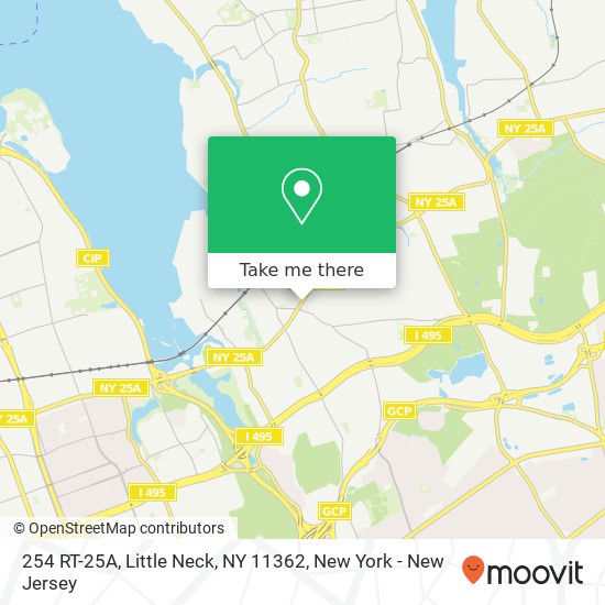 Mapa de 254 RT-25A, Little Neck, NY 11362