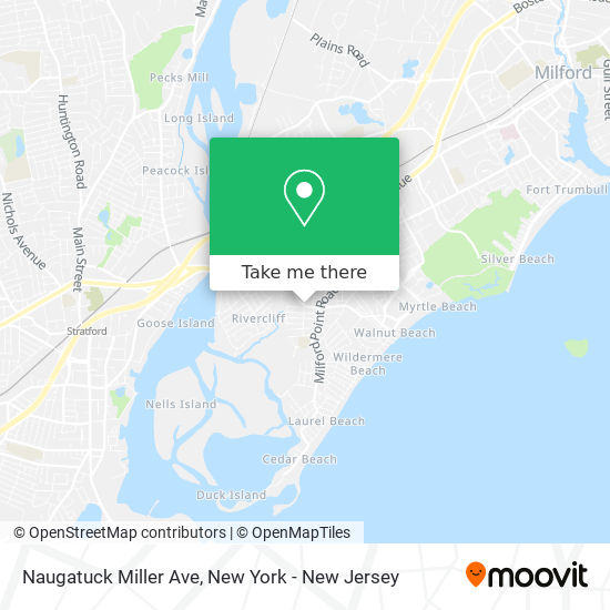 Mapa de Naugatuck Miller Ave