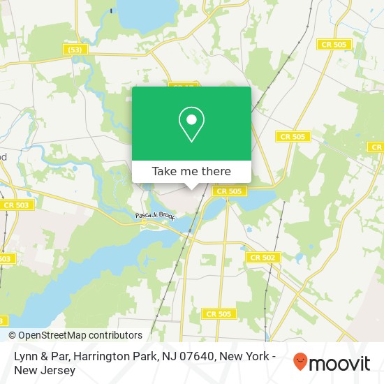 Mapa de Lynn & Par, Harrington Park, NJ 07640