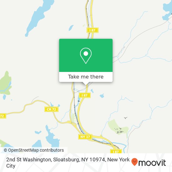 Mapa de 2nd St Washington, Sloatsburg, NY 10974