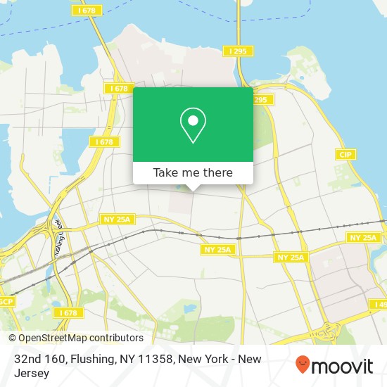 32nd 160, Flushing, NY 11358 map