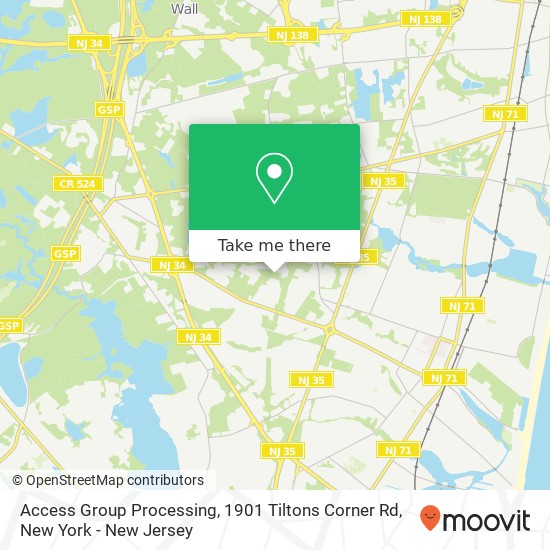 Mapa de Access Group Processing, 1901 Tiltons Corner Rd