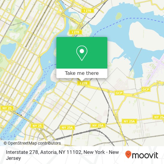 Mapa de Interstate 278, Astoria, NY 11102