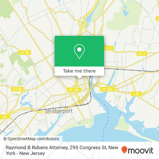 Raymond B Rubens Attorney, 295 Congress St map