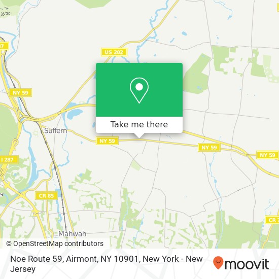 Noe Route 59, Airmont, NY 10901 map