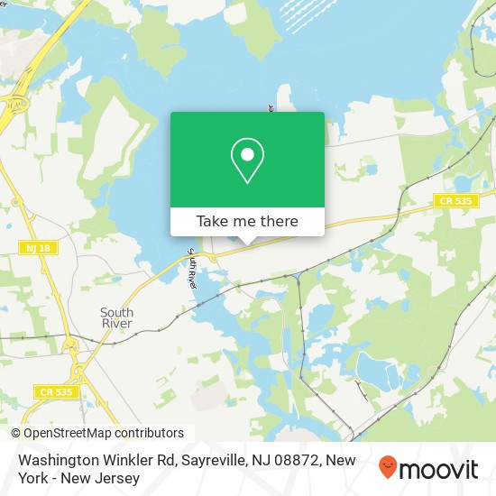 Washington Winkler Rd, Sayreville, NJ 08872 map