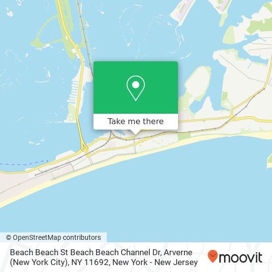 Mapa de Beach Beach St Beach Beach Channel Dr, Arverne (New York City), NY 11692